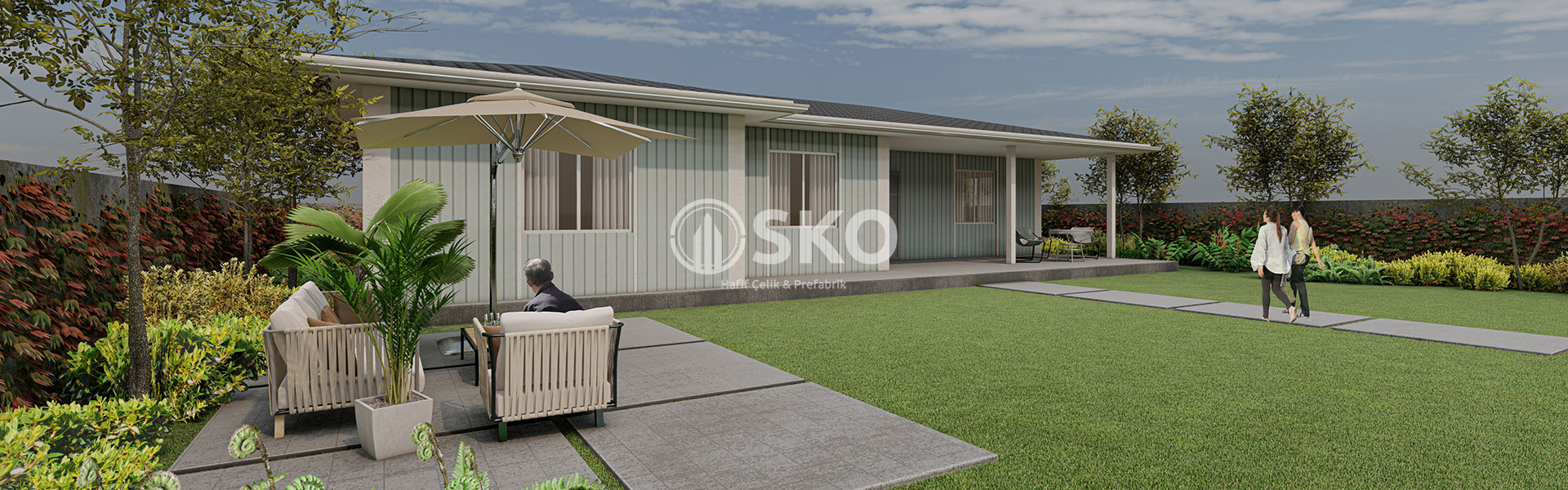 Tek Katlı Hafif Çelik Yapı Ev Modeli 13